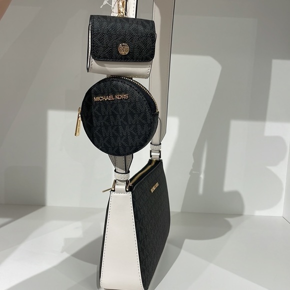 MICHAEL KORS 🖤 Jet Set Travel Small Logo Shoulder
crossbody Bag tech Pouches - Picture 3 of 6